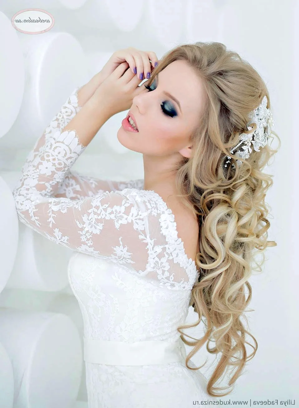 Невеста прическа блондинка