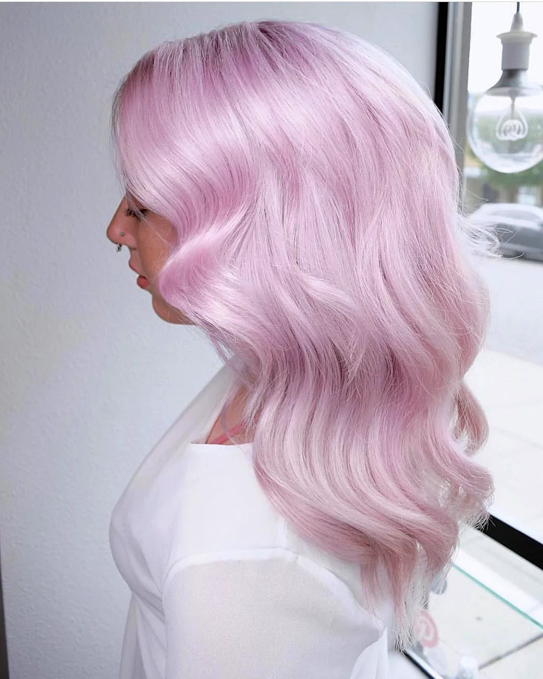 Нежно розовая краска для волос