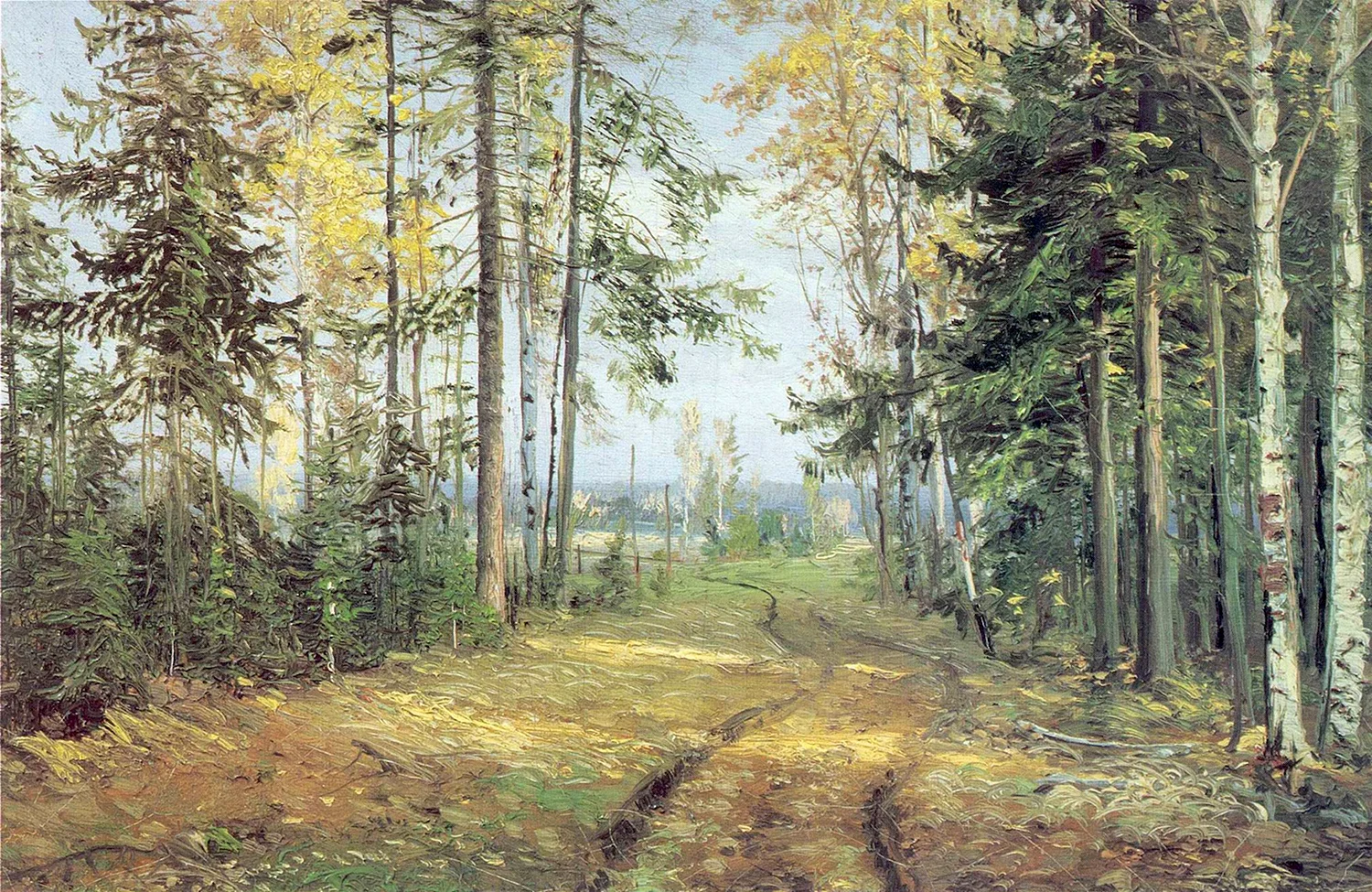 Николай Николаевич ге дорога в лесу