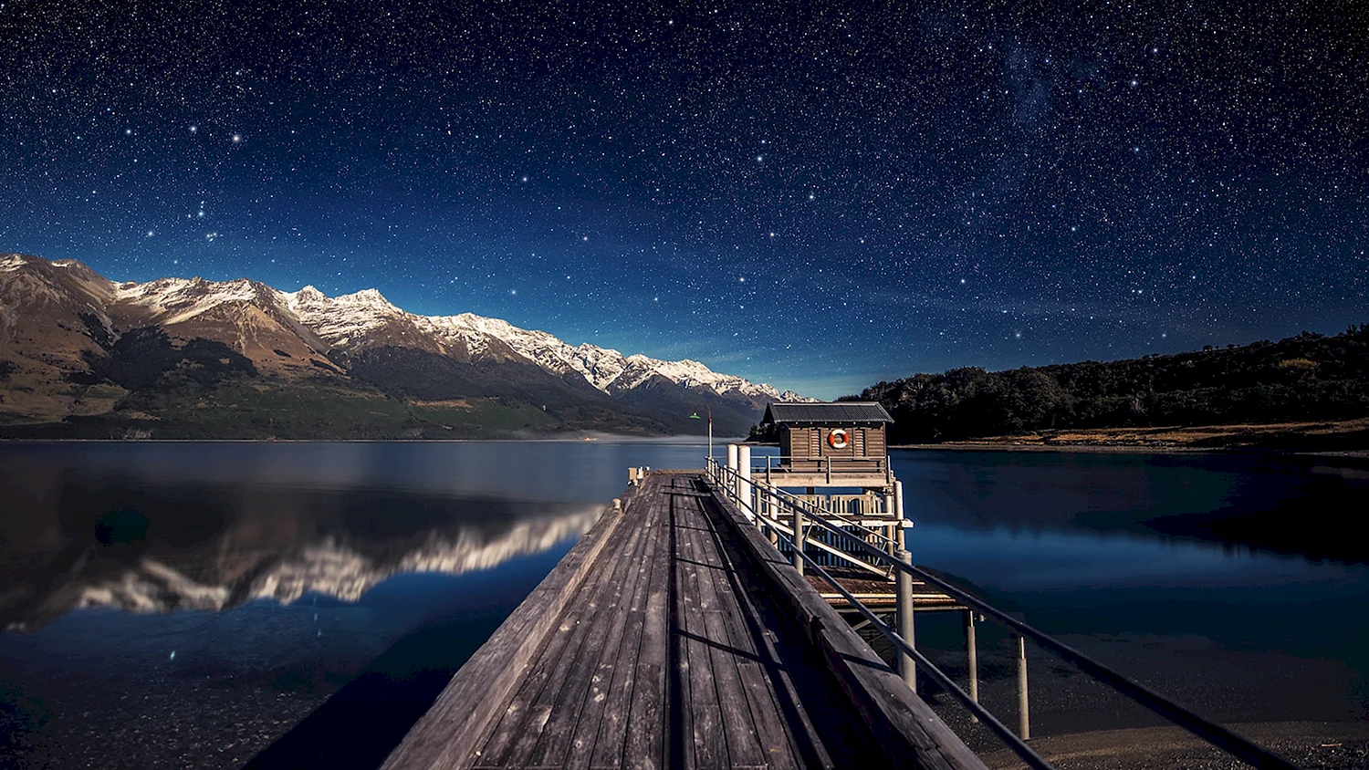 Новозеландия звезды озеро