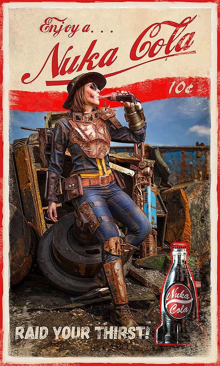 Nuka Cola Fallout 4 плакат