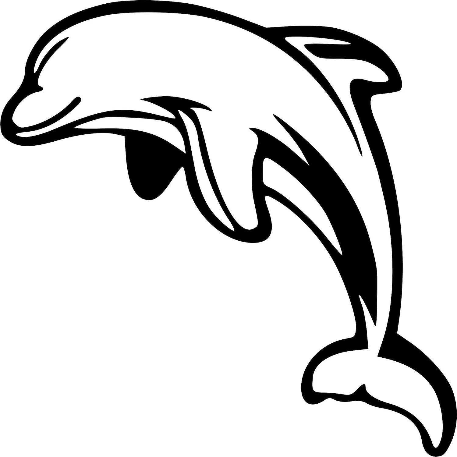 Очертание дельфина