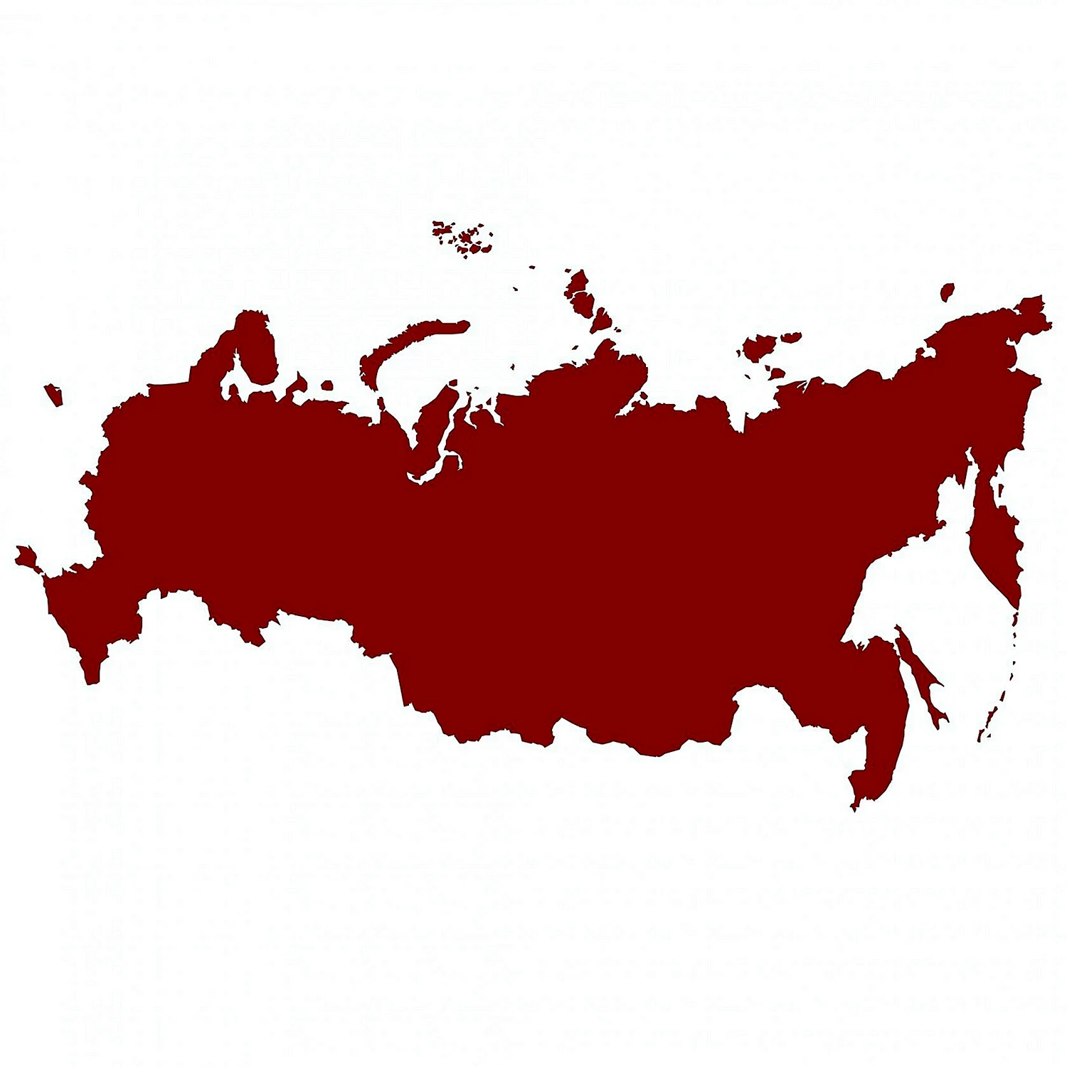 Очертания России