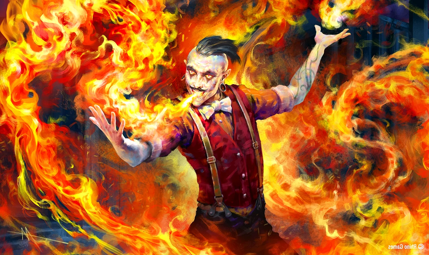 Огненный персонаж