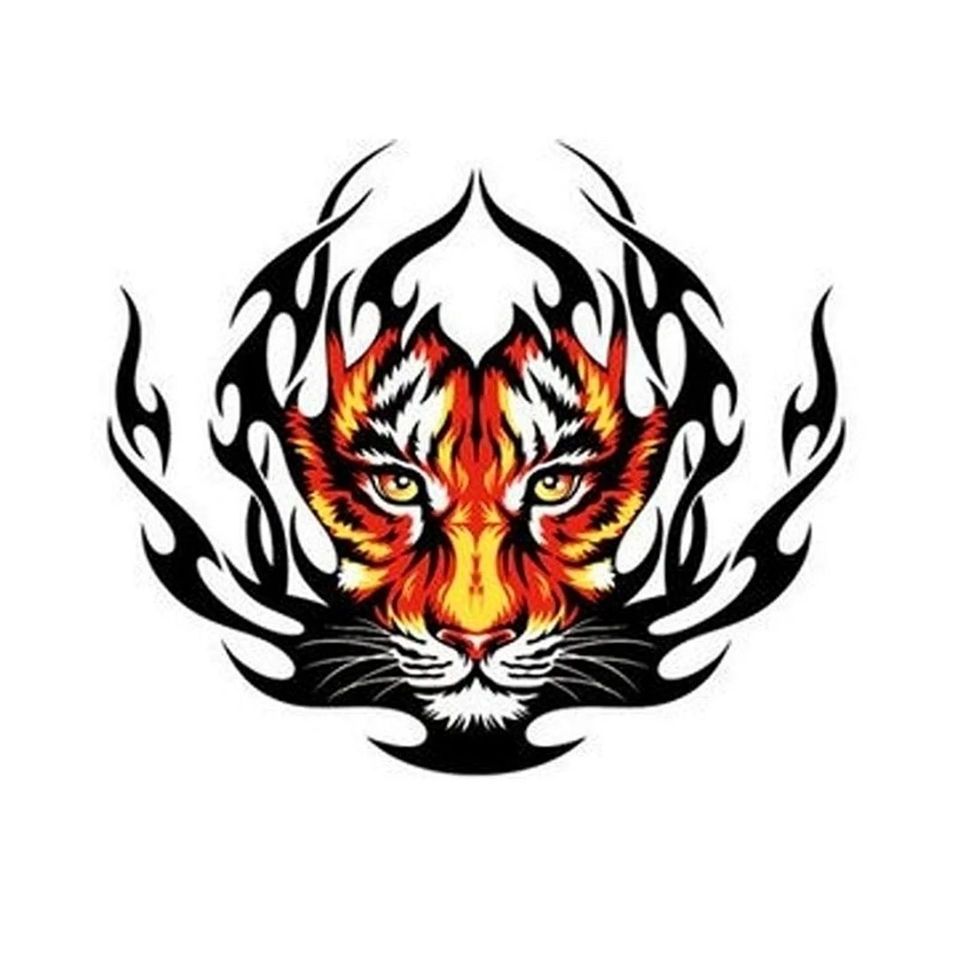 Огненный тигр Татуировка