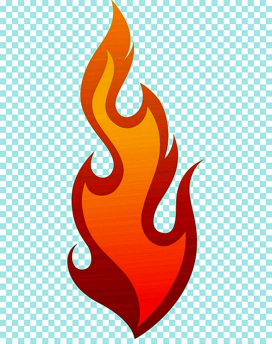 Огонь нарисованный