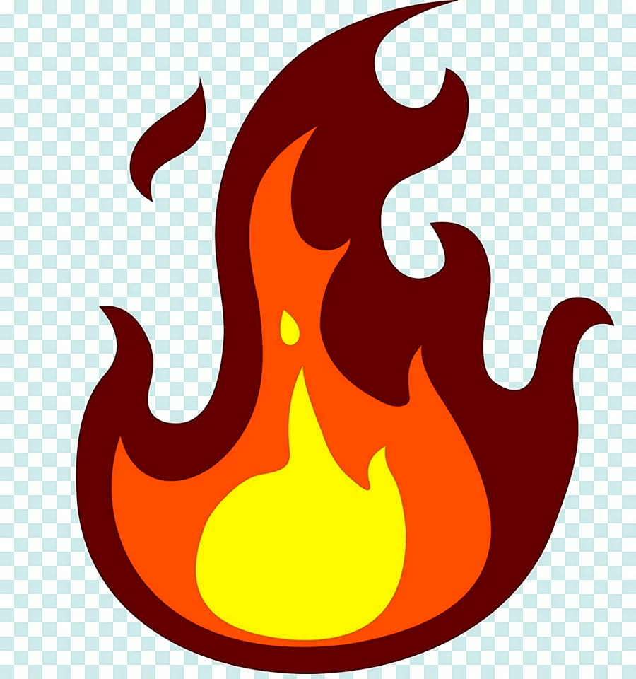 Огонь нарисованный