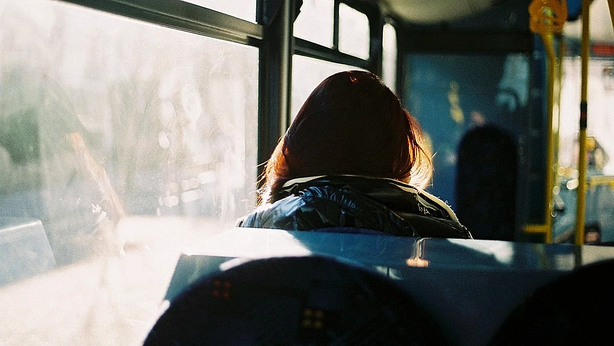 Окно автобуса