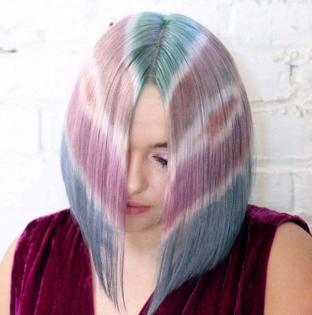 Окрашивание волос Tie-Dye