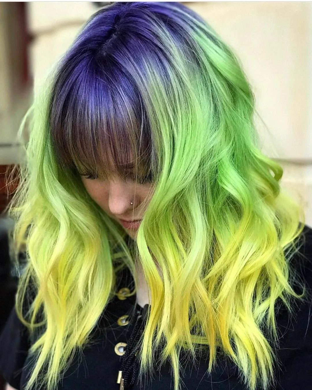 Окрашивание волос желтый и зеленый