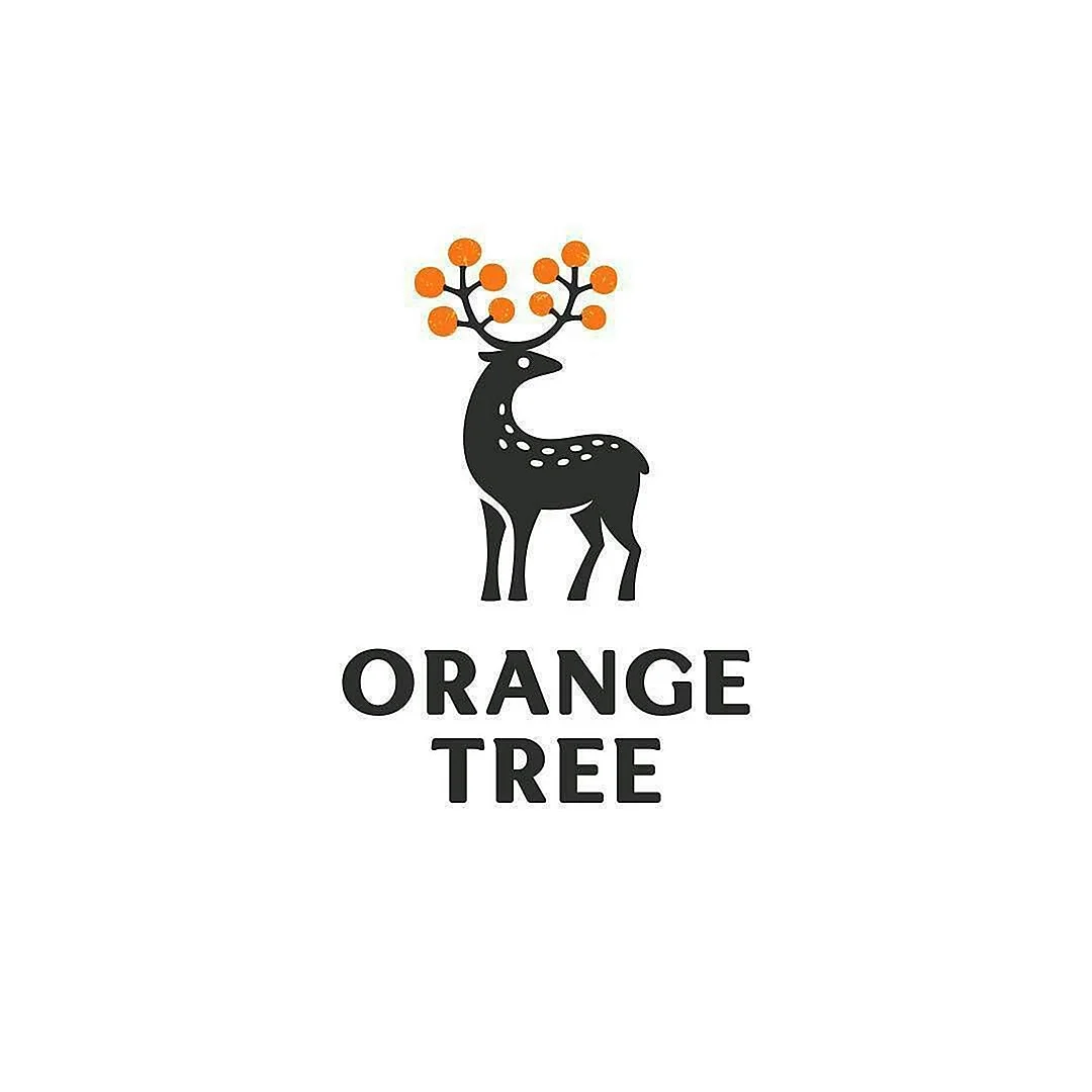 Олень дерево логотип
