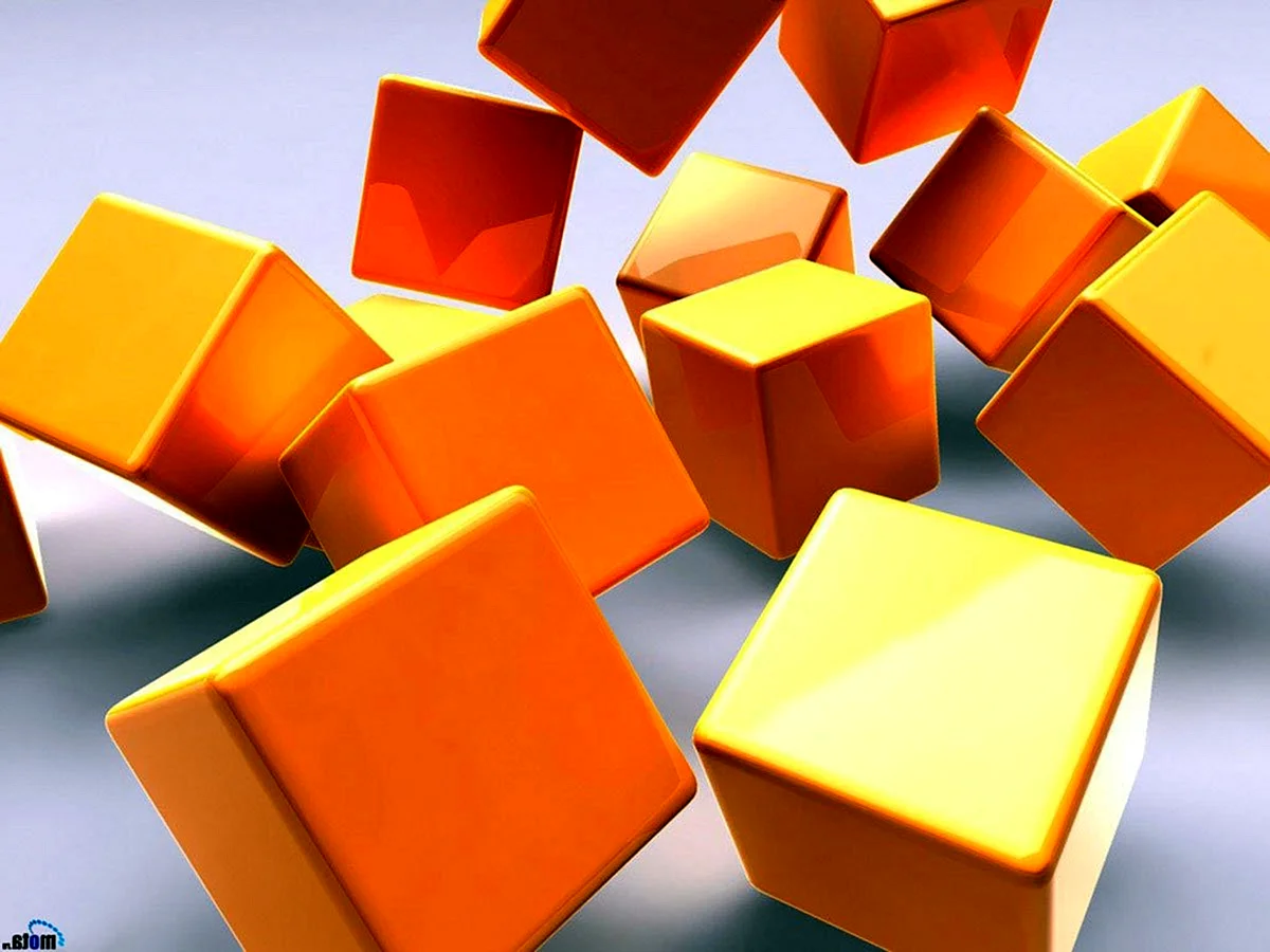Оранжевый кубик