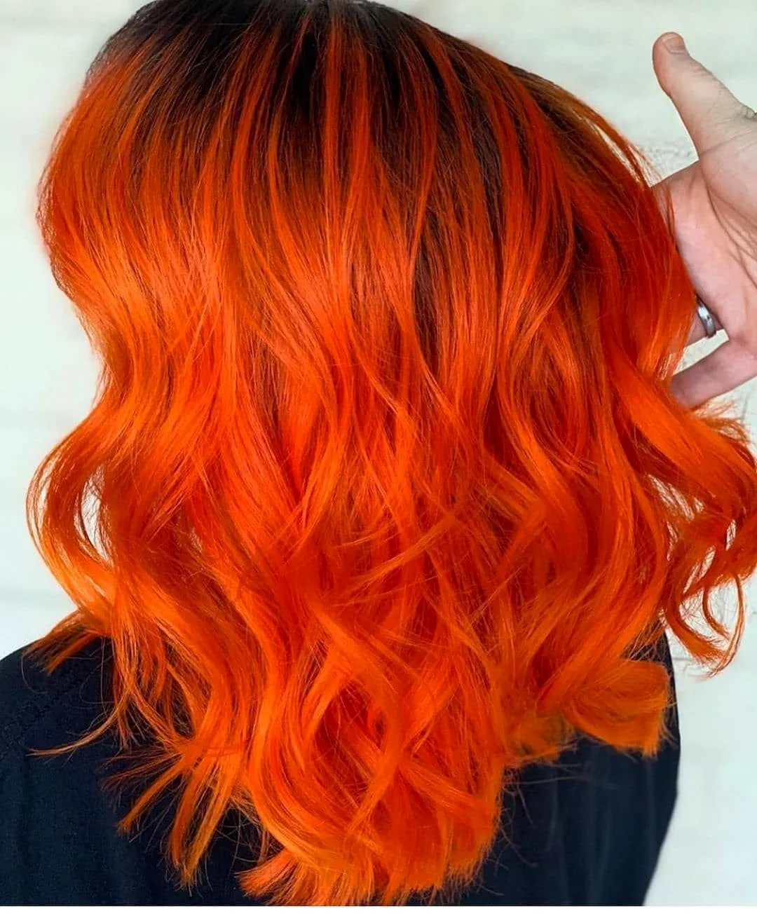 Оранжевый оттенок волос