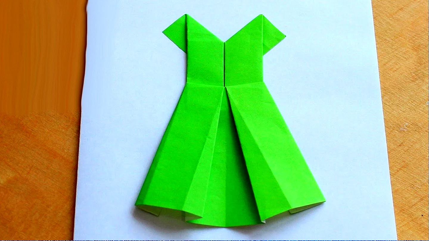Оригами платье