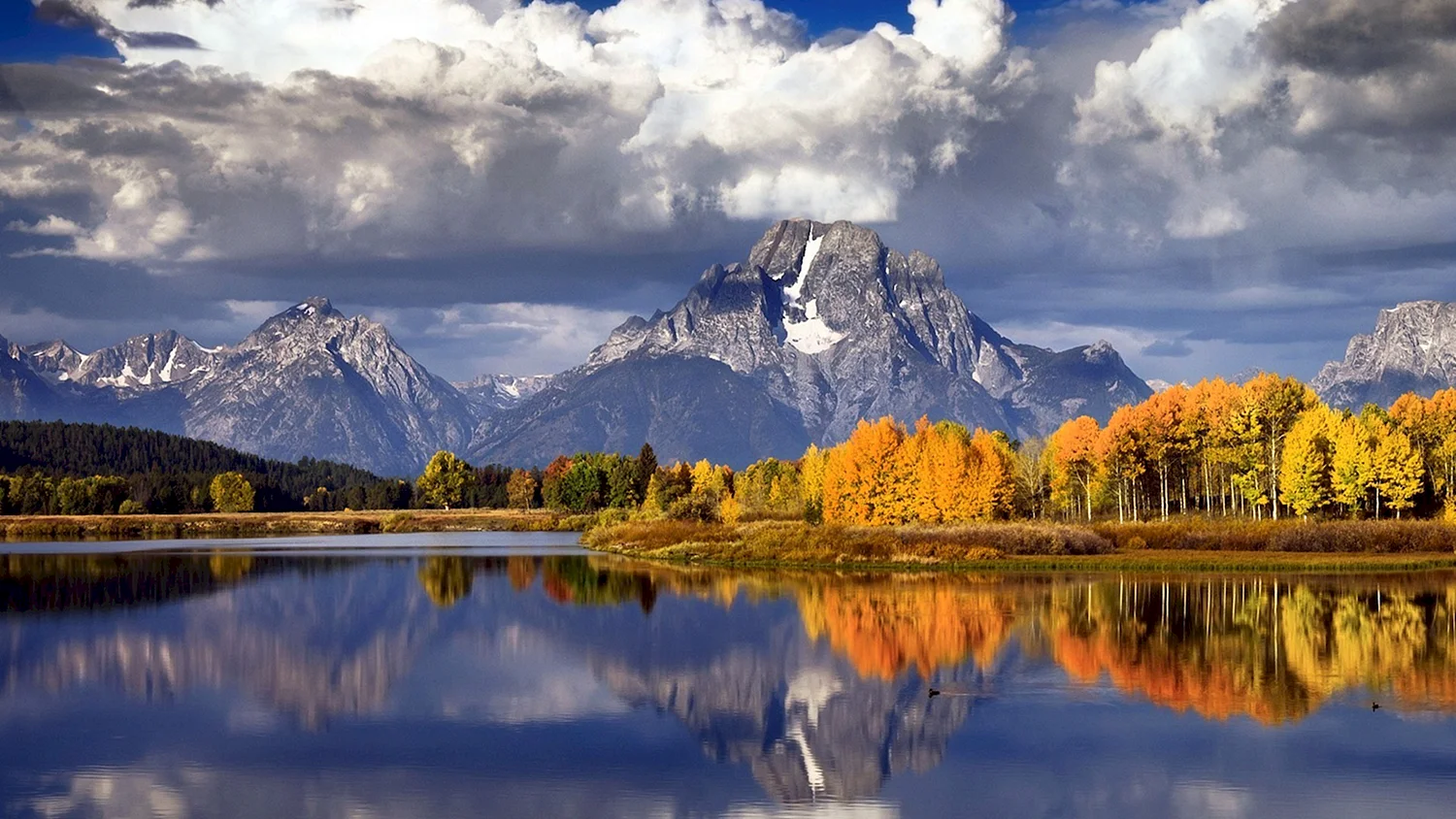 Осень горы озеро лес