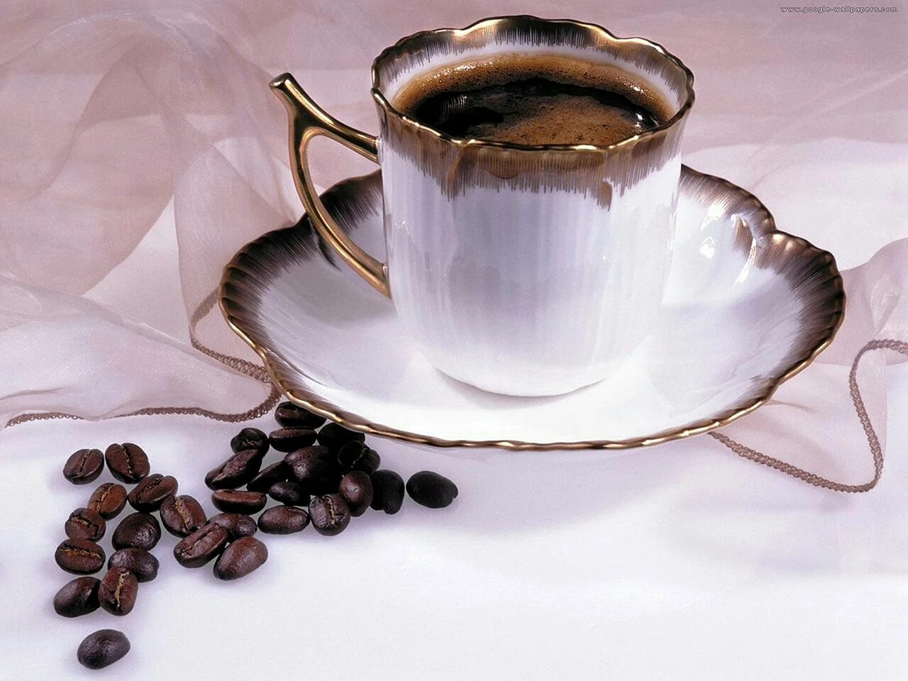 Открытка чашка кофе
