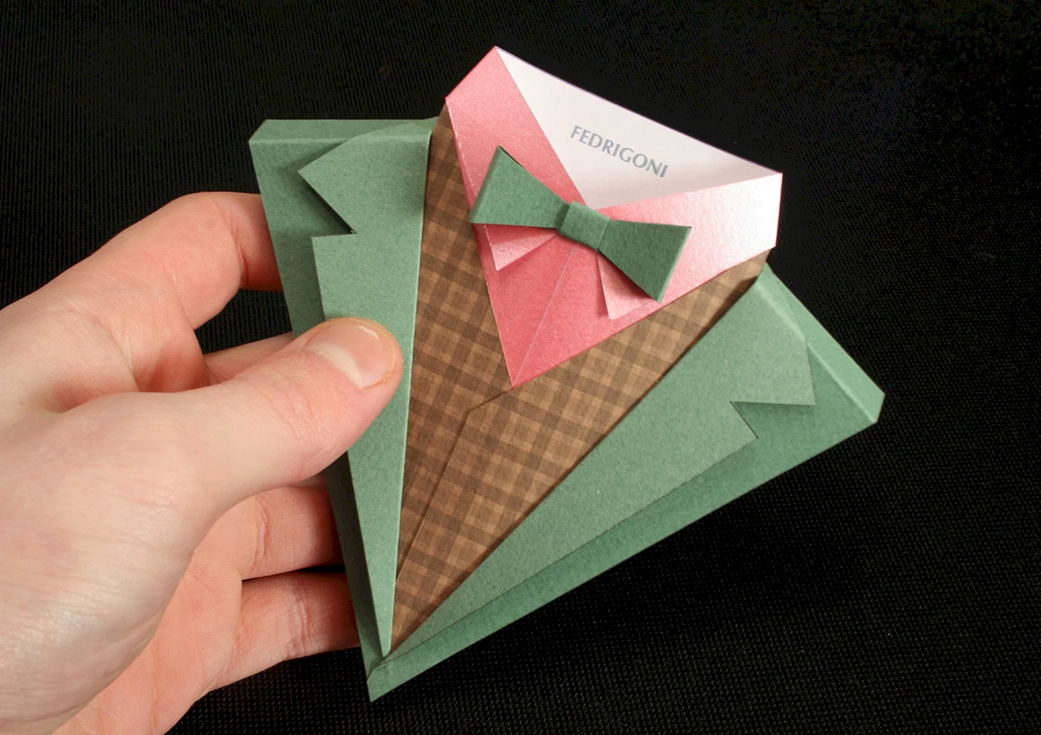 Открытка оригами