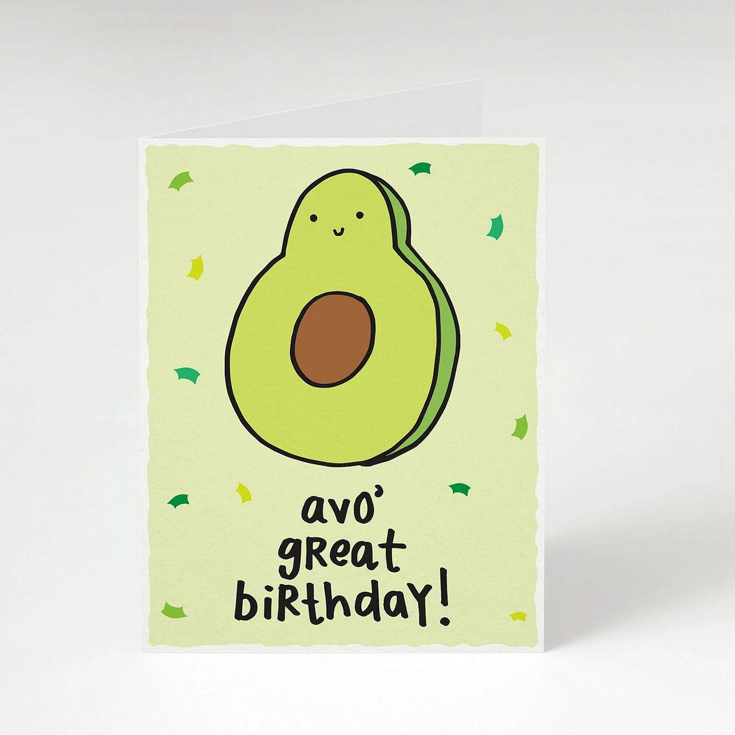 Открытка с авокадо на день рождения