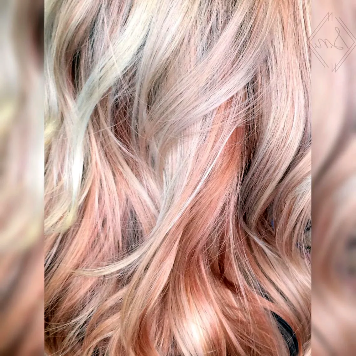 Оттенки блонда с розовым оттенком
