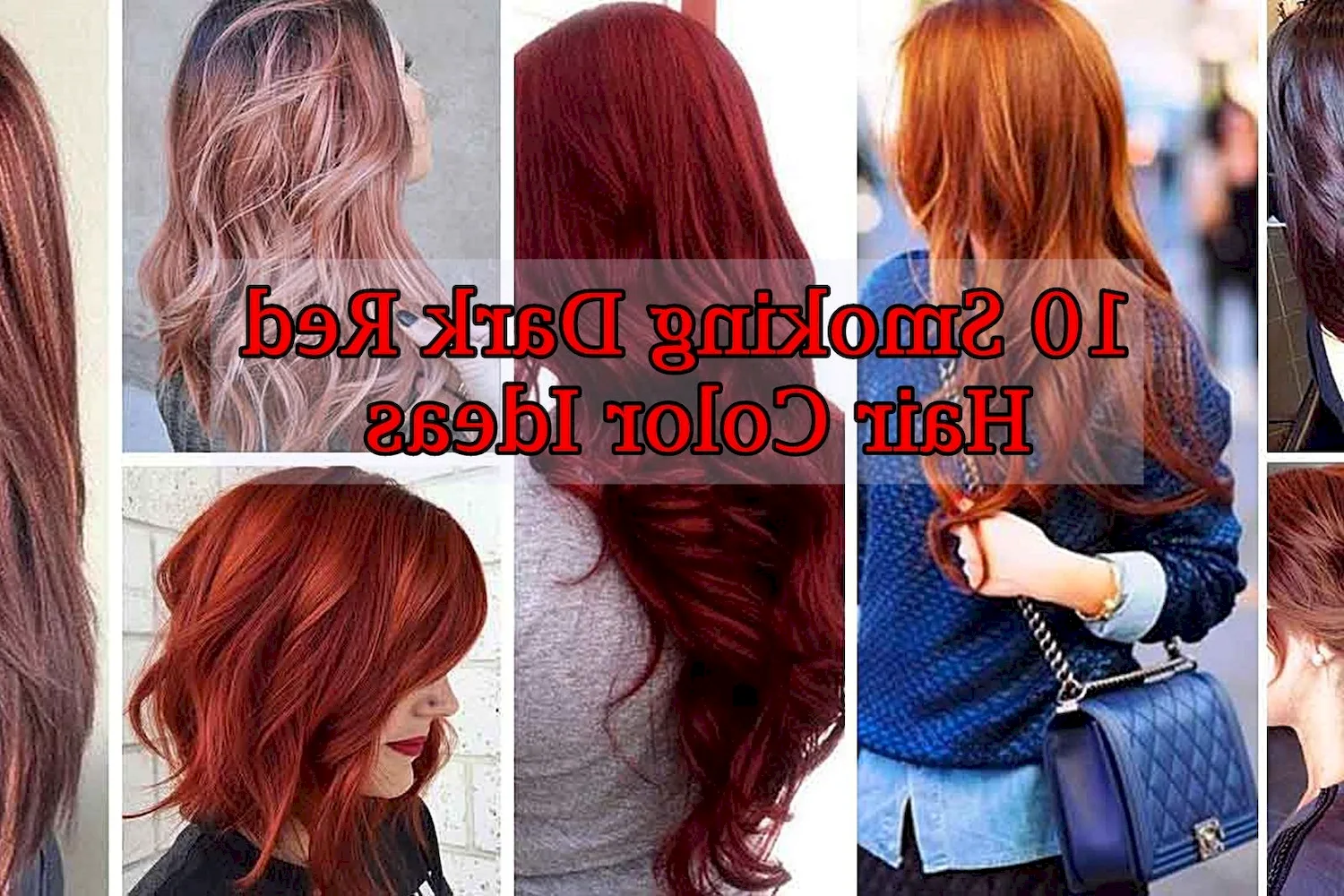 Оттенки рыжего цвета волос палитра