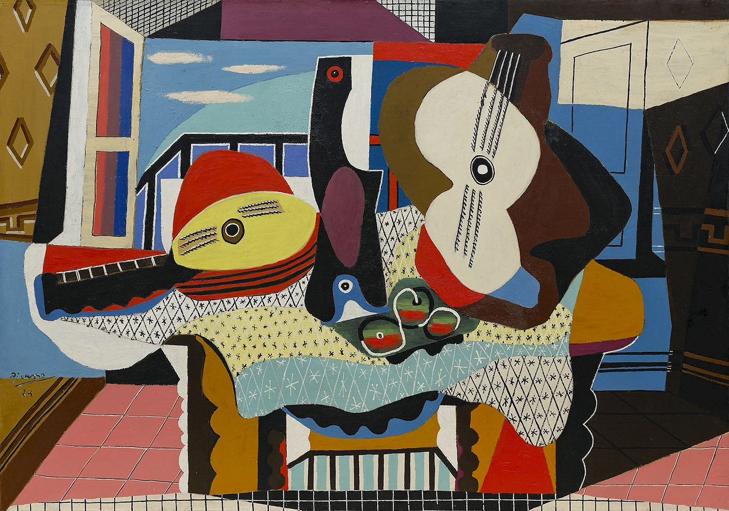 Пабло Пикассо мандолина и гитара