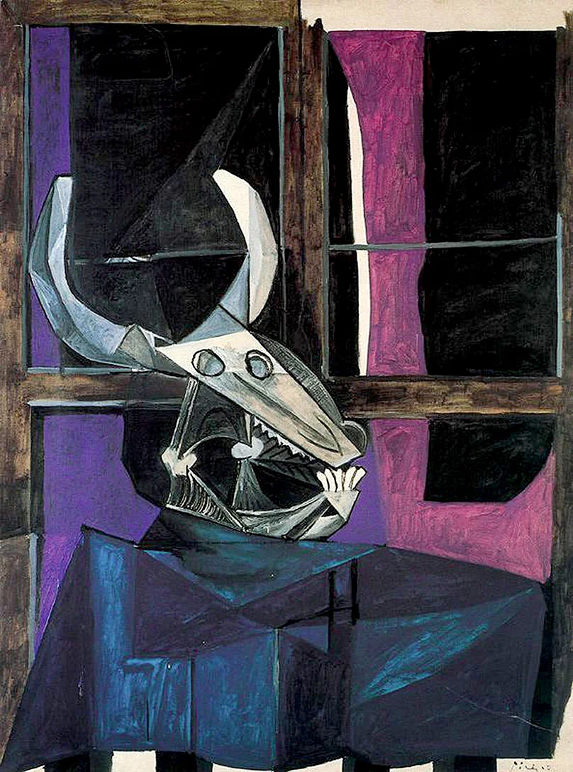Пабло Пикассо натюрморт с бычьим черепом