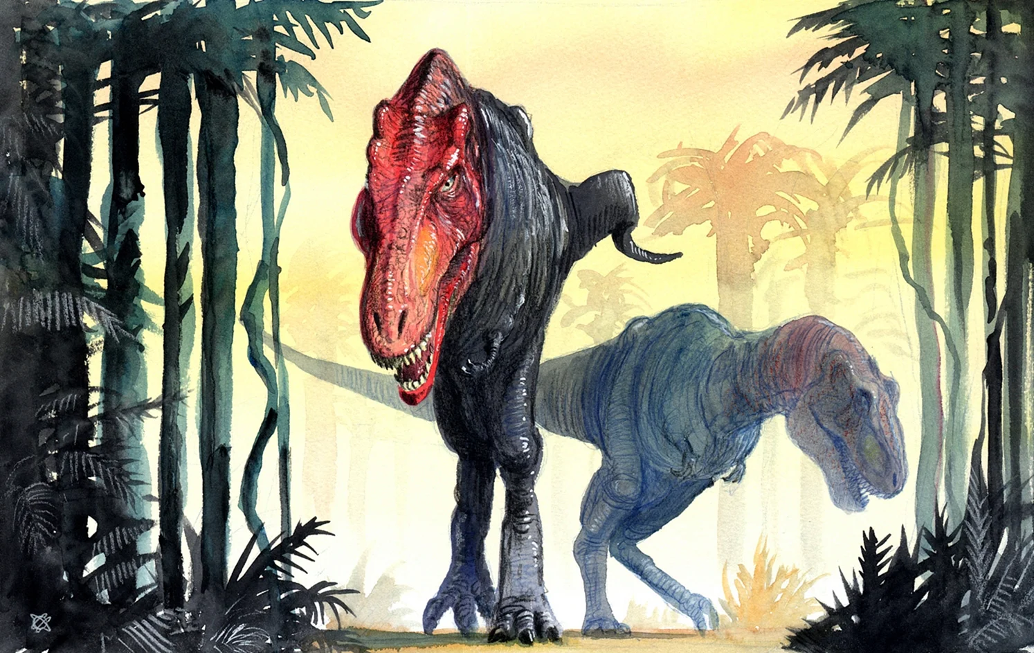 Палеоиллюстрации Тираннозавр