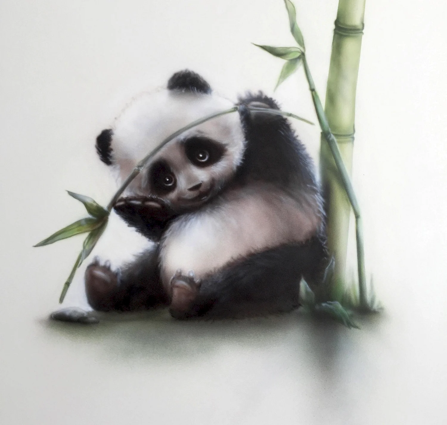 Панда арт милый