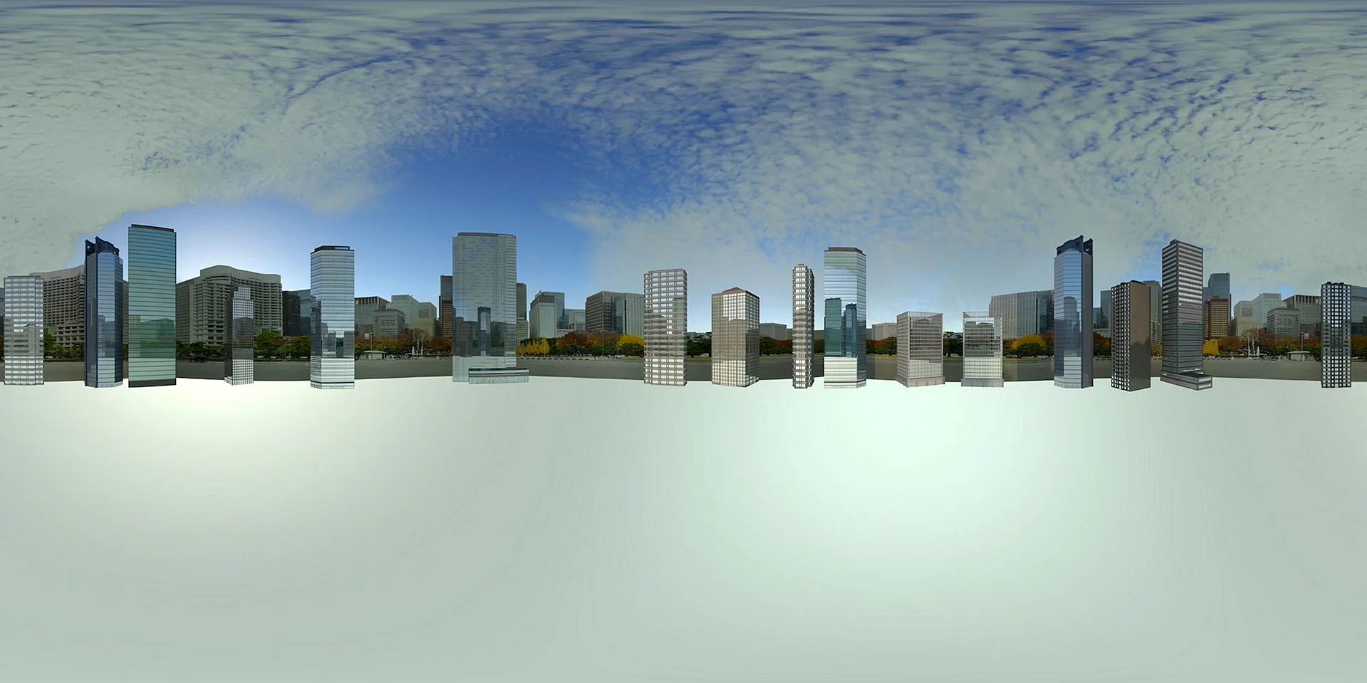 Панорама города для визуализации
