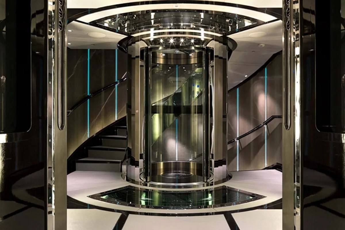 Панорамный лифт Отис