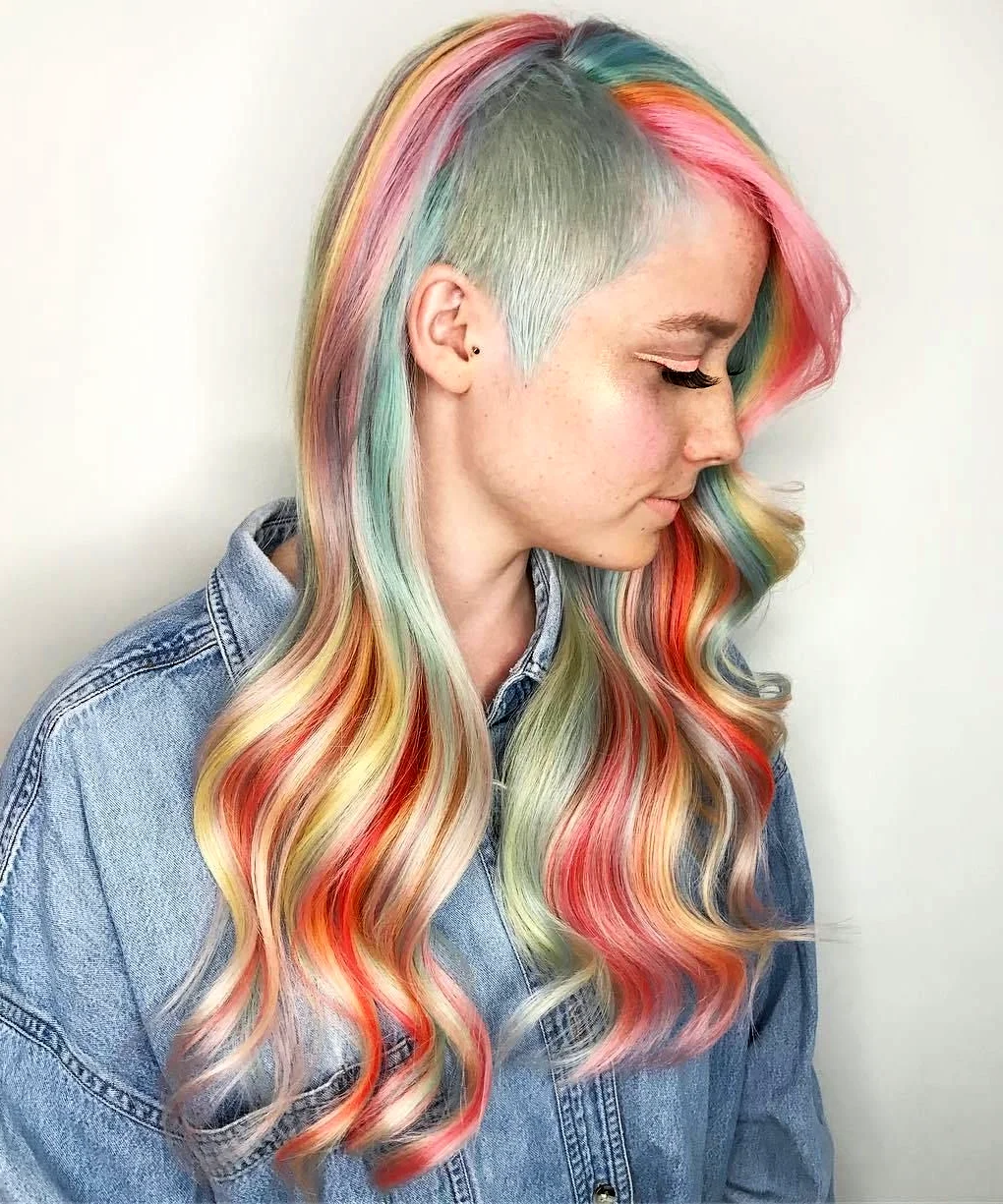 Pastel Rainbow hair