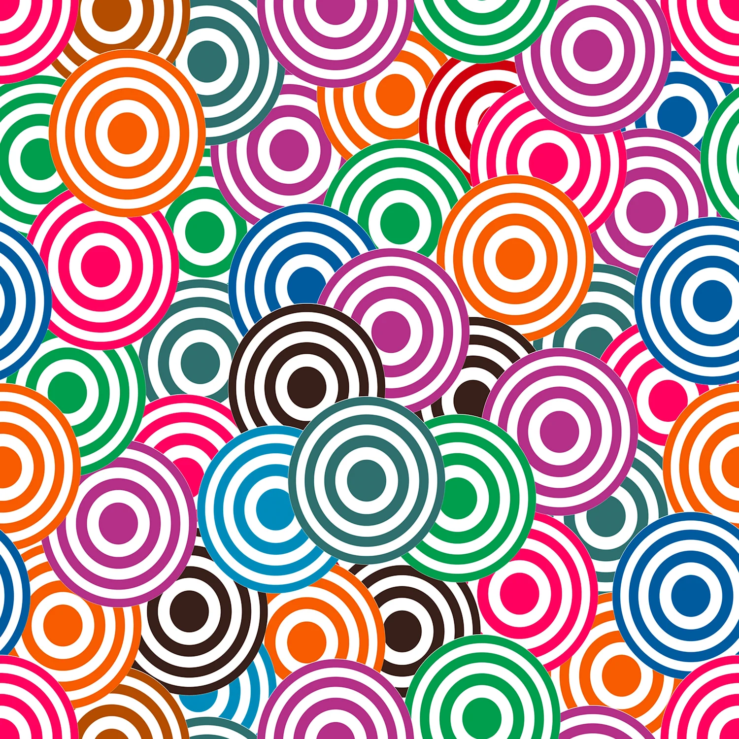 Паттерн разноцветные круги