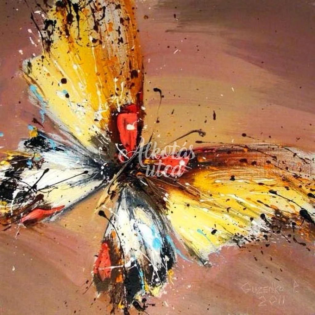 Павел Гузенко картины художник бабочки