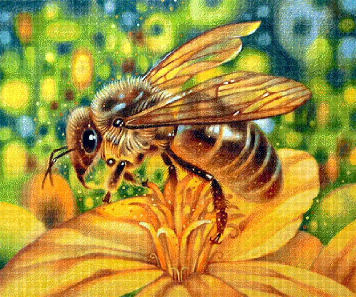 Пчела живопись