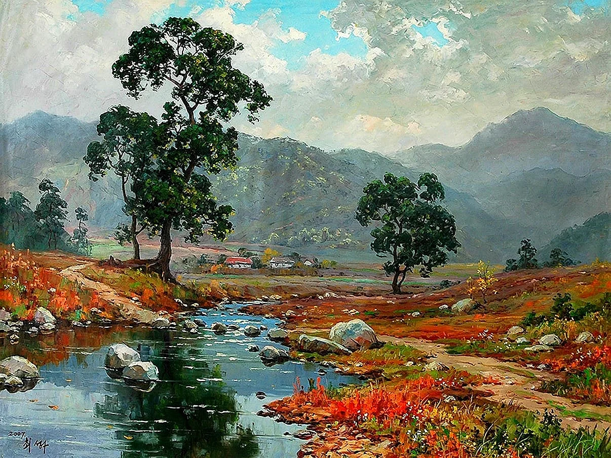 Пейзажи корейского художника choi Seong
