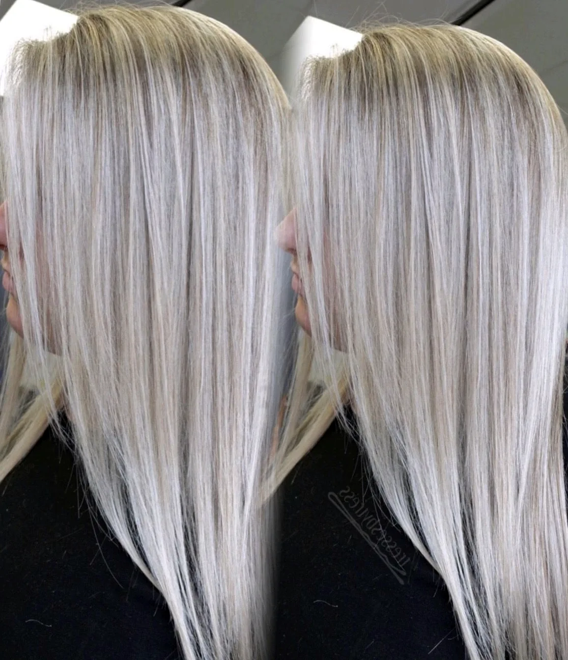 Пепельный блонд на осветленные волосы
