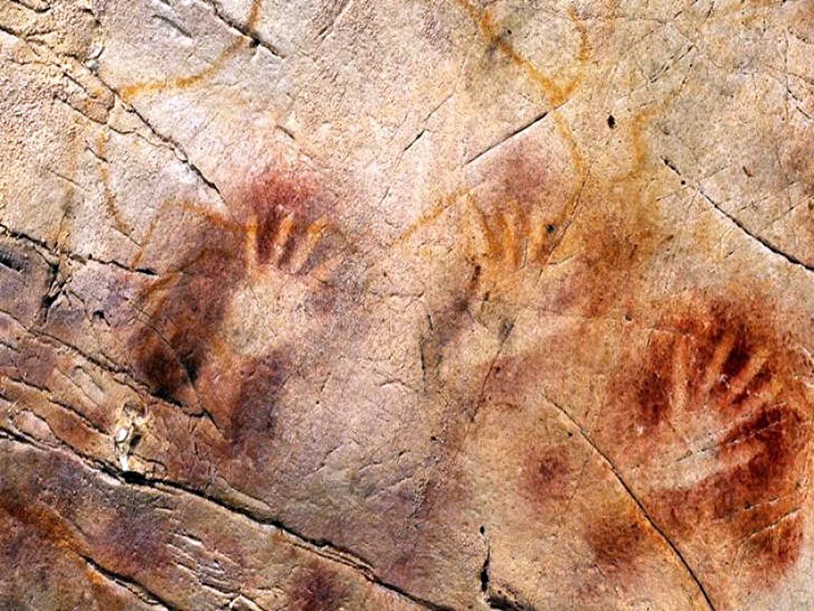 Пещера Альтамира Наскальная живопись руки