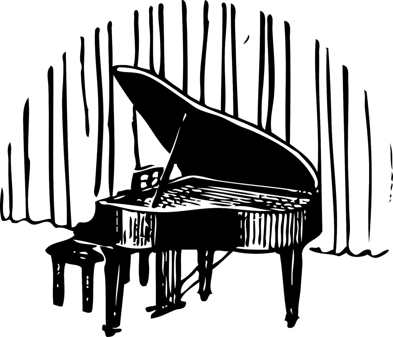 Пианино иллюстрация