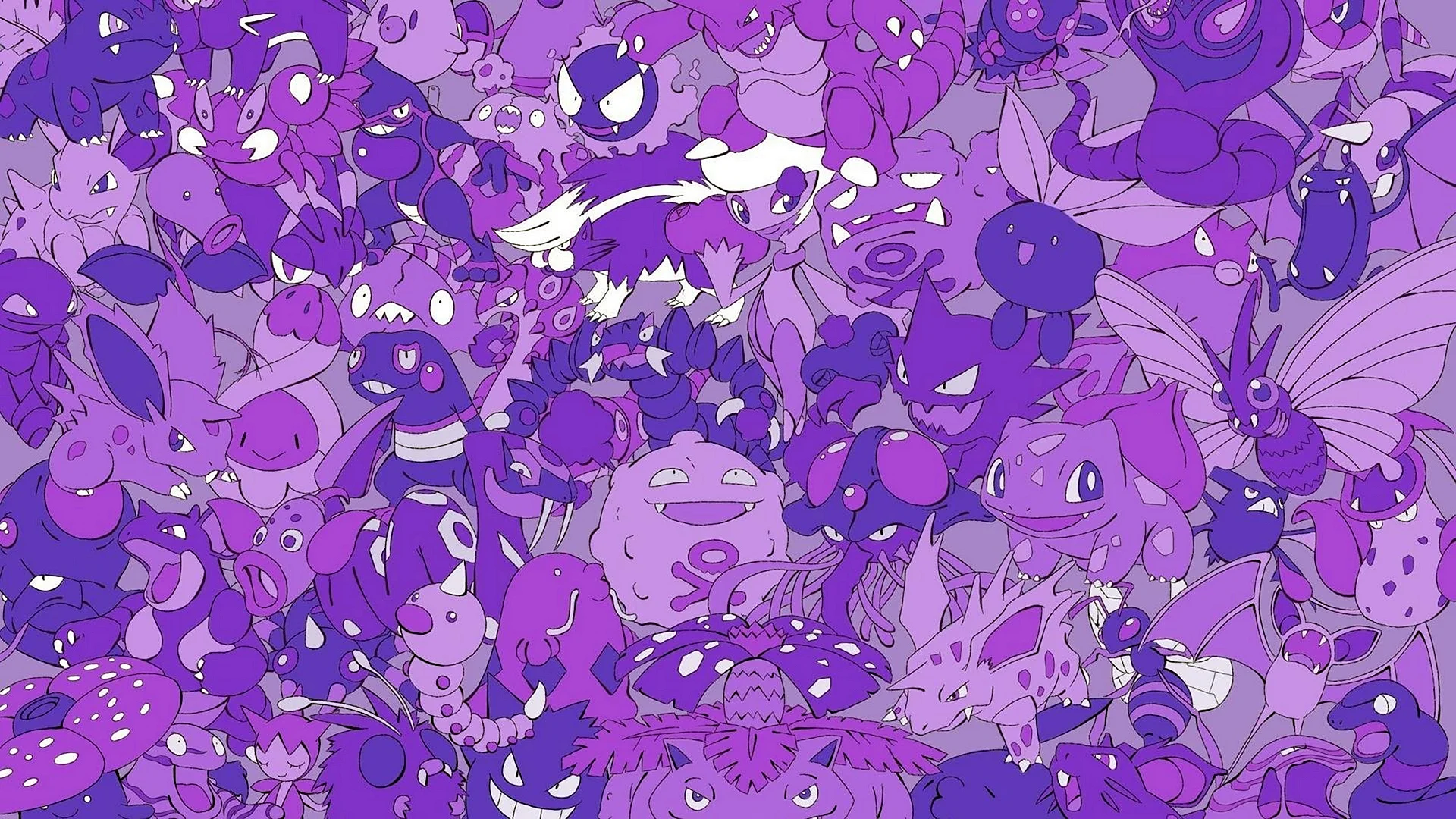 Пикачу фиолетовый покемон