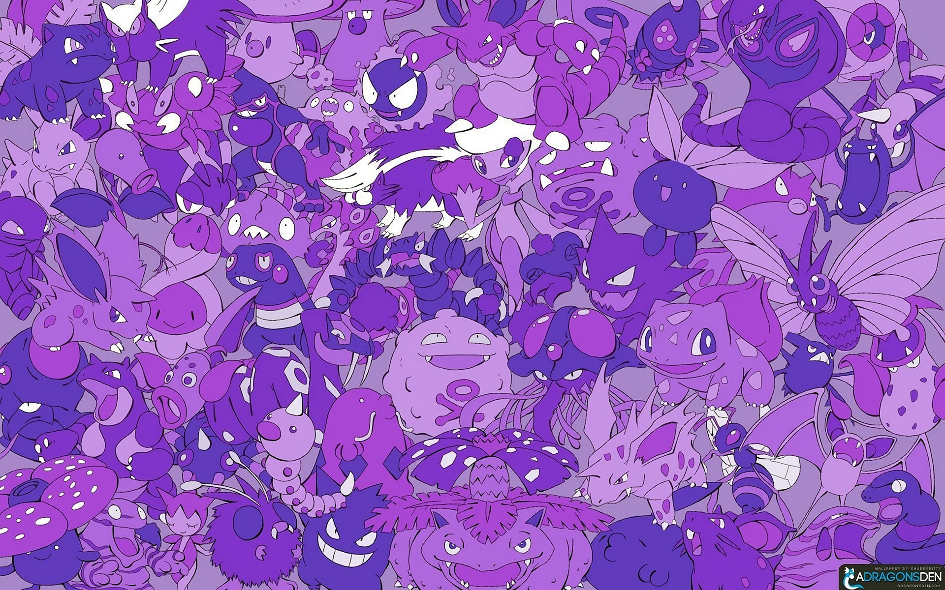 Пикачу фиолетовый покемон