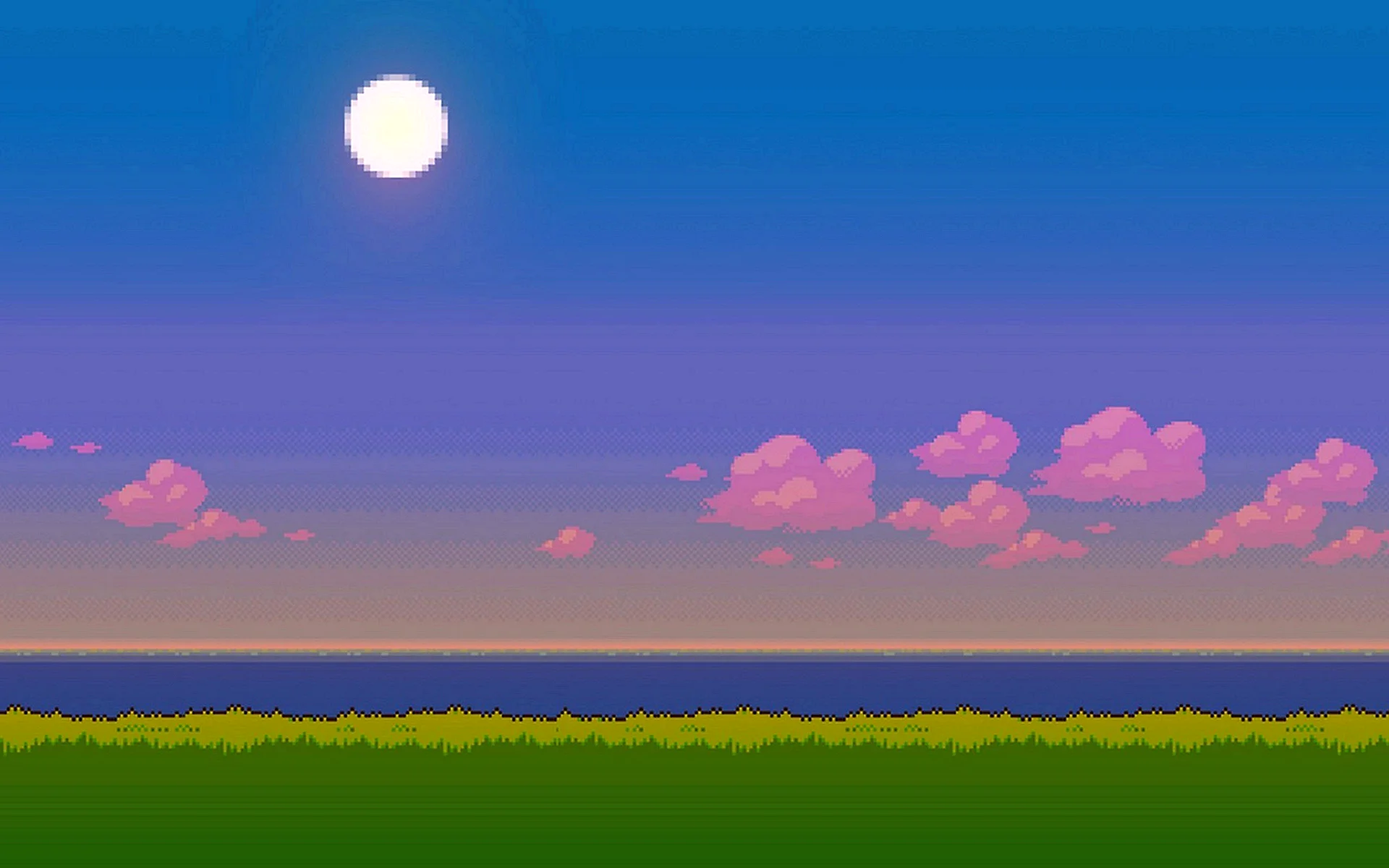 Пиксельный пейзаж