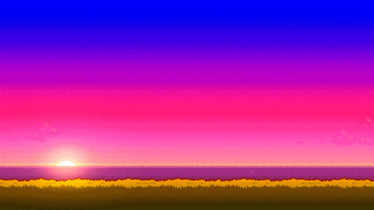 Пиксельный закат