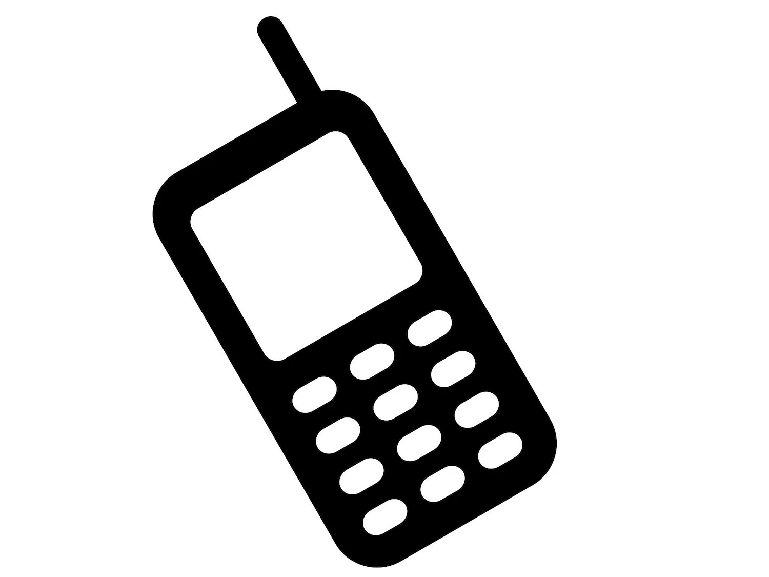 Пиктограмма мобильный телефон