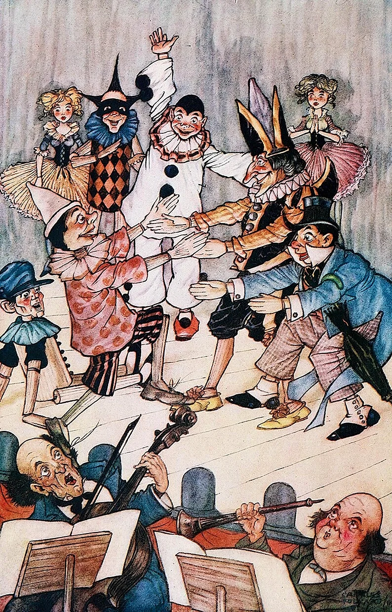 Пиноккио иллюстрации Фолкард