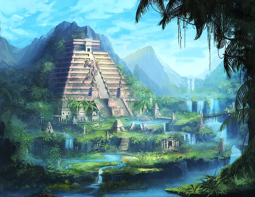 Пирамида Майя концепт арт