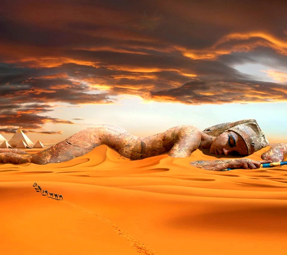 Пирамиды Египет пустыня песок
