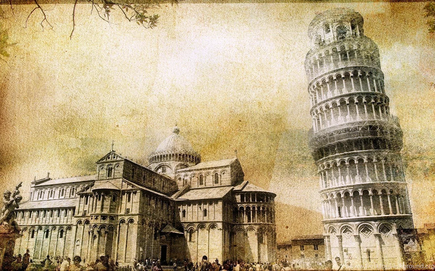 Пизанская башня 19 век