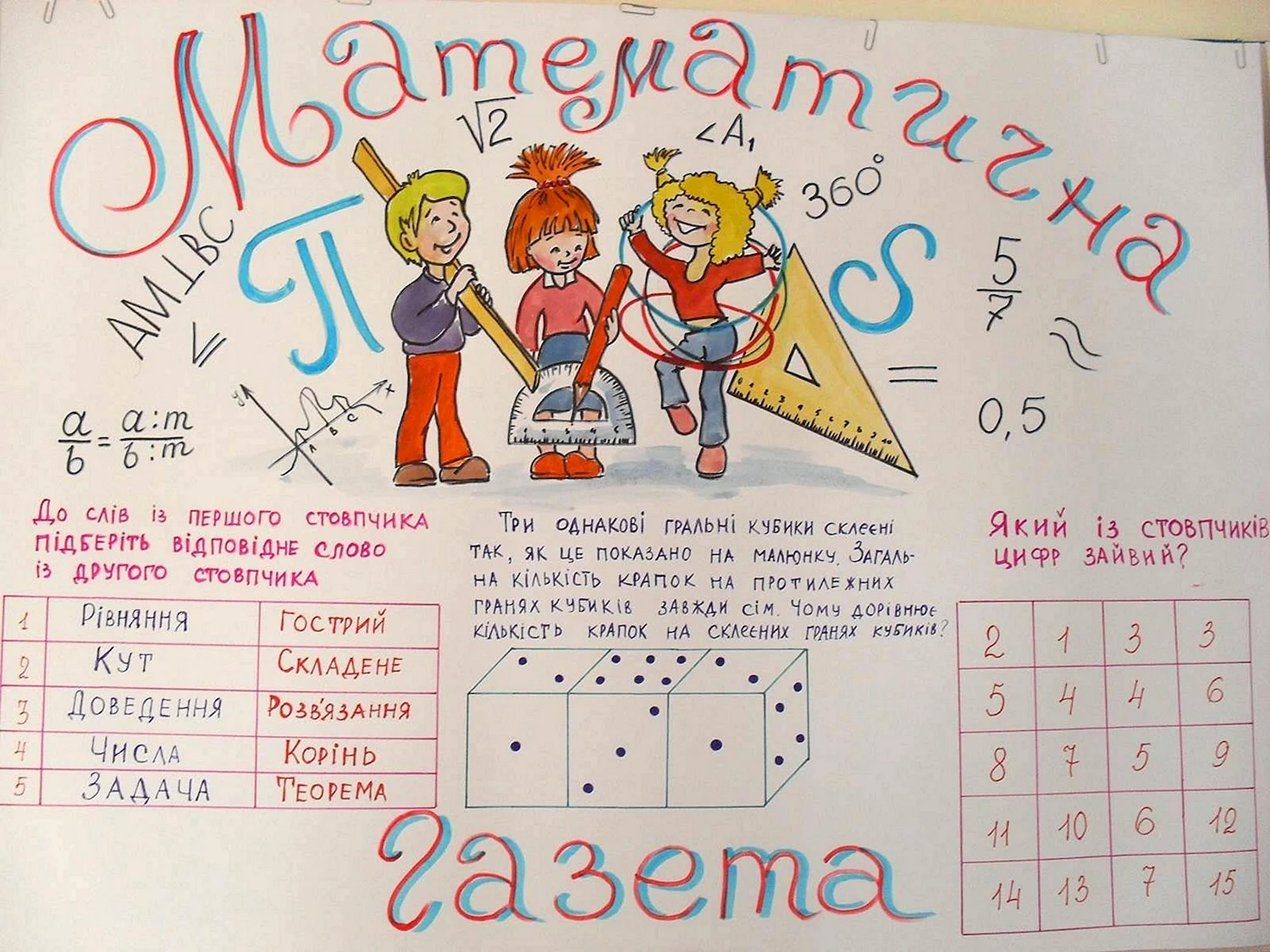 Плакат математики