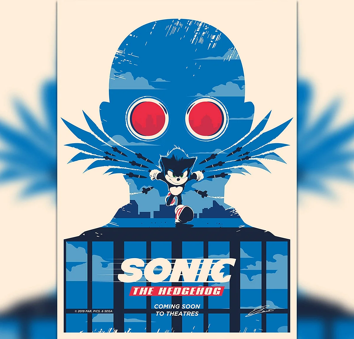 Плакат Соника
