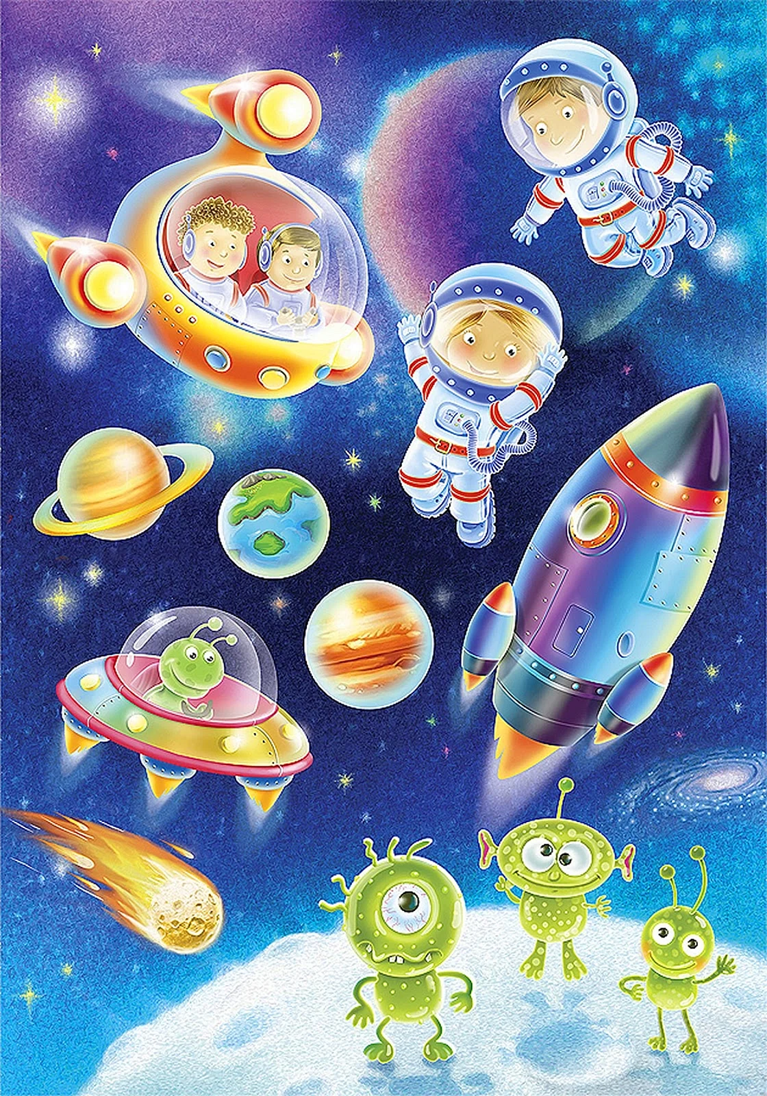 Плакаты для детского сада космос